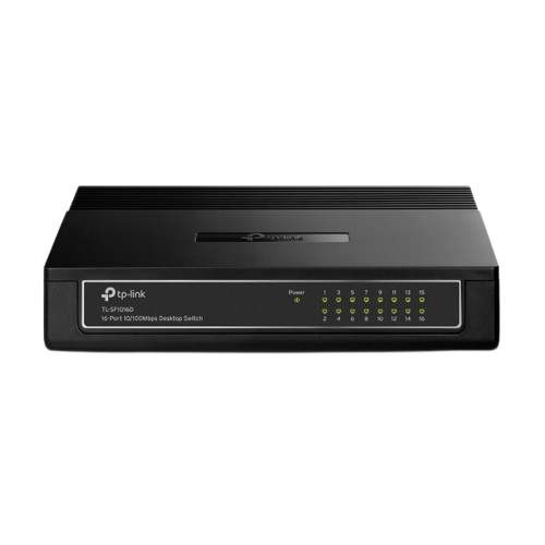 TP-Link network switch on a white background