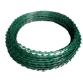 Razor Wire – Green (PVC-Coated)