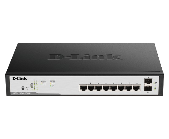 D-Link DGS-F1100-10P-E 8-Port Gigabit PoE Switch