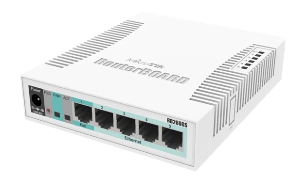 MikroTik RB260GSP Managed Gigabit Switch