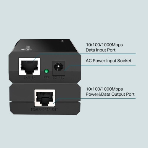 TP-Link TL-POE150S Gigabit PoE Injector