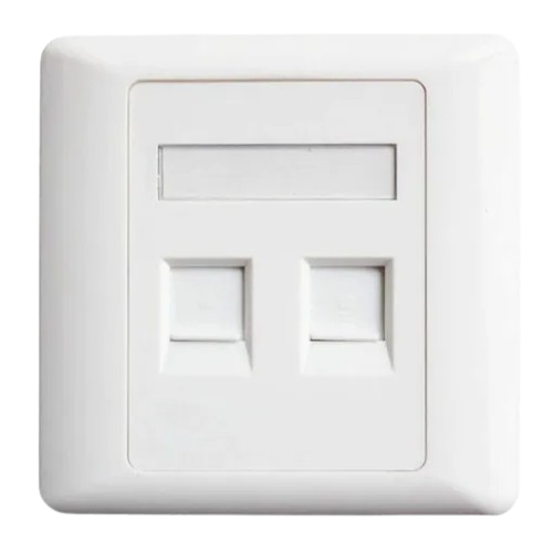 2 Port Network Faceplate