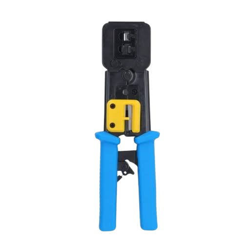 Pass-Through Crimping Tool for RJ45 Network Connectors
